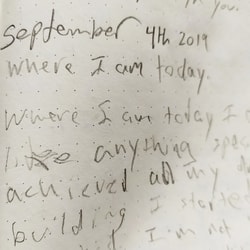 Non-dominant handwriting